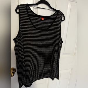 Striped Black & Grey Tank